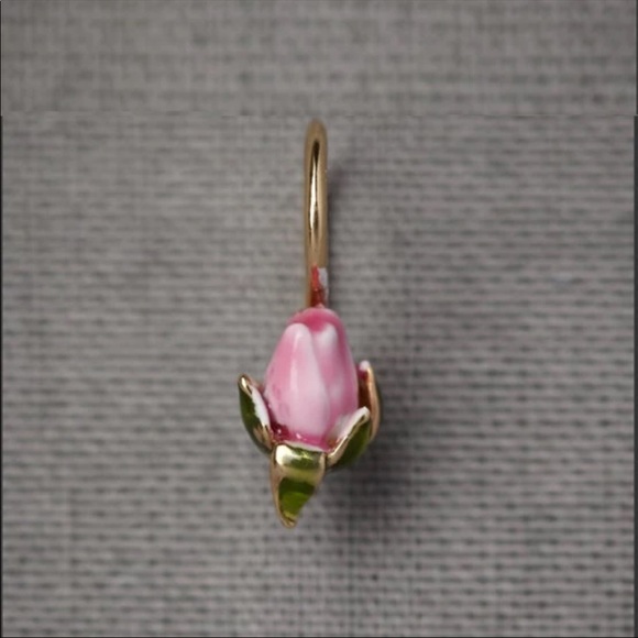 New Vintage Rose Flower Colorful Party Earrings - Picture 2 of 6